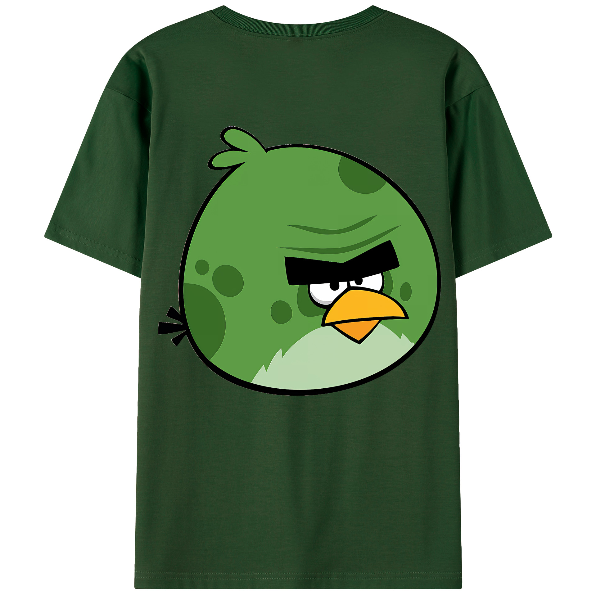 （画像用） Angry Birds アングリーバード 綿100％半袖Tシャツ（背面プリント）